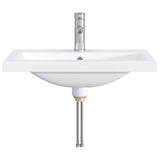 vidaXL Bathroom Sink Chrome 61 x 40 x 16.5 cm Metal