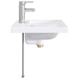 vidaXL Bathroom Sink Chrome 61 x 40 x 16.5 cm Metal