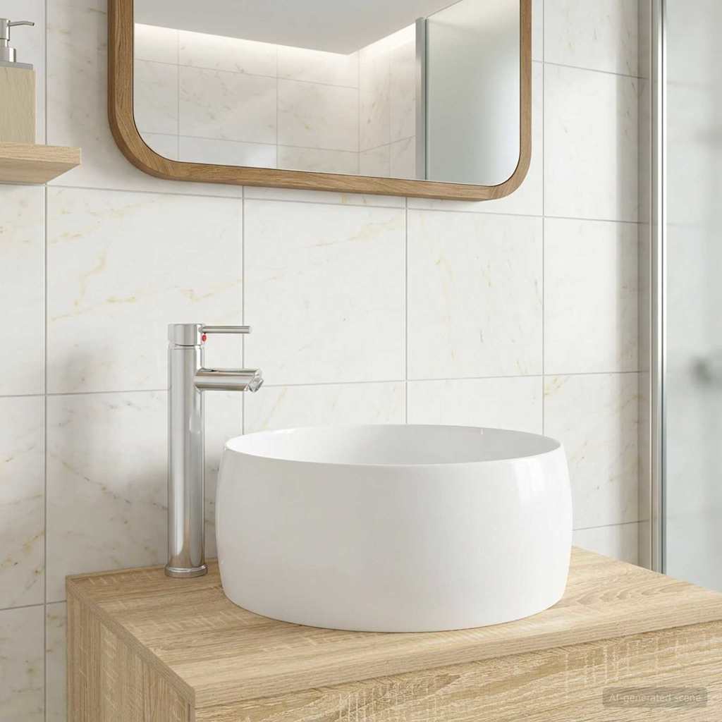 vidaXL Bathroom Sink Chrome 38.5 x 38.5 x 16 cm Metal