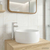 vidaXL Bathroom Sink Chrome 38.5 x 38.5 x 16 cm Metal