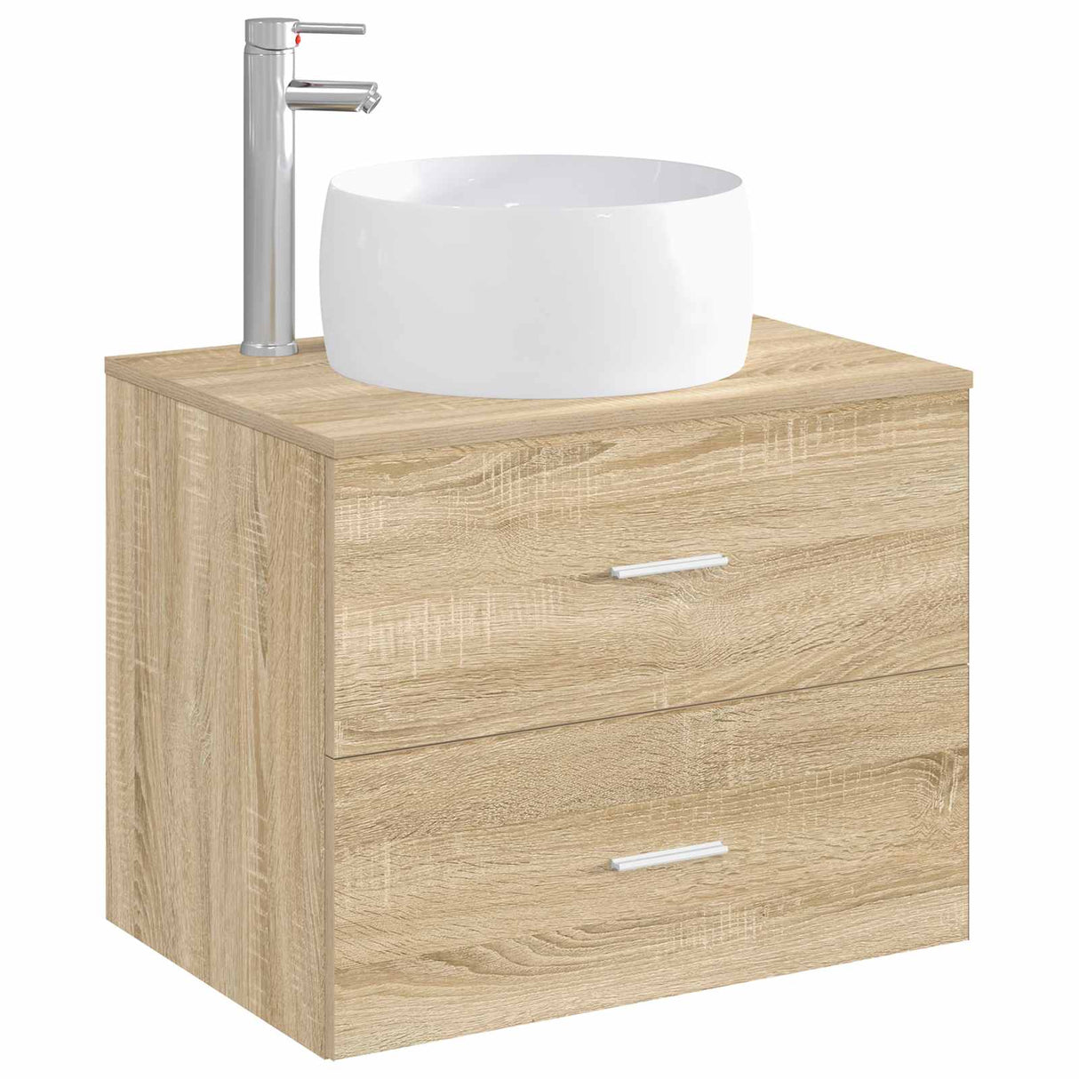 vidaXL Bathroom Sink Chrome 38.5 x 38.5 x 16 cm Metal