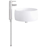 vidaXL Bathroom Sink Chrome 38.5 x 38.5 x 16 cm Metal