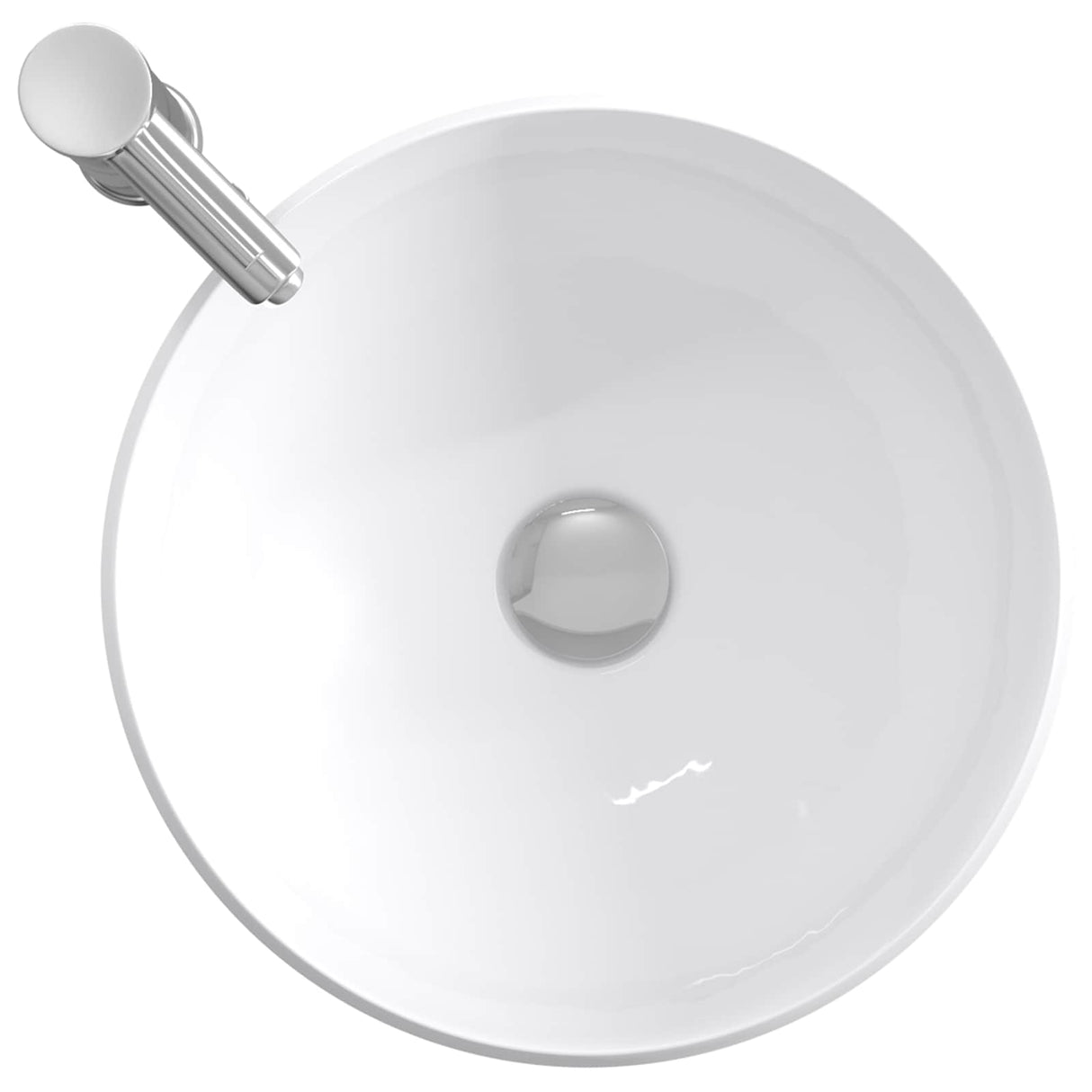 vidaXL Bathroom Sink Chrome 38.5 x 38.5 x 16 cm Metal