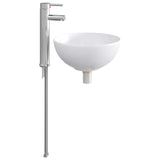 vidaXL Bathroom Sink Chrome 32 x 32 x 13 cm Metal