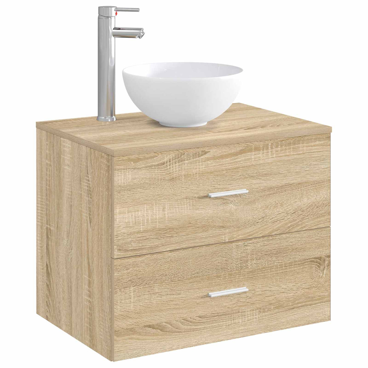 vidaXL Bathroom Sink Chrome 32 x 32 x 13 cm Metal