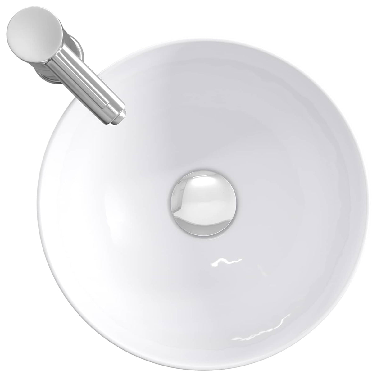 vidaXL Bathroom Sink Chrome 32 x 32 x 13 cm Metal