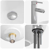 vidaXL Bathroom Sink Chrome 32 x 32 x 13 cm Metal