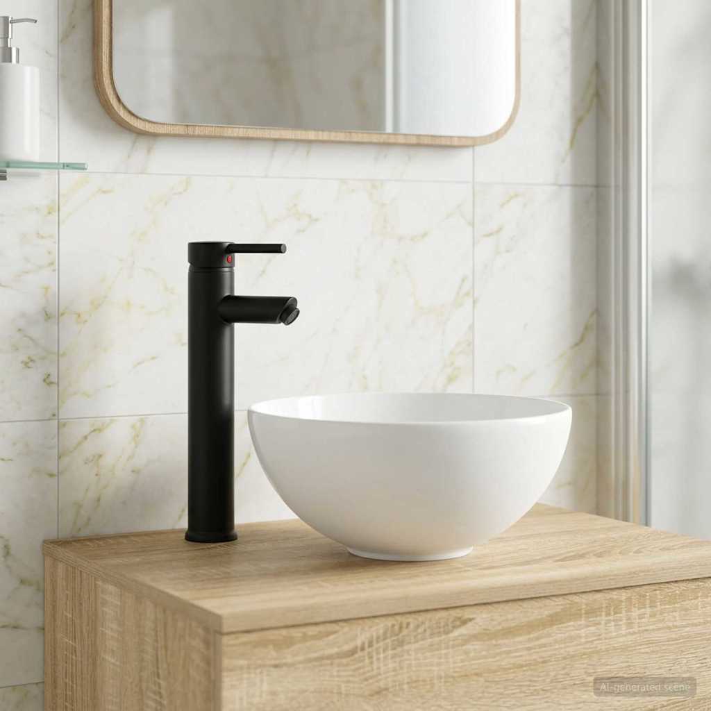 vidaXL Bathroom Sink Chrome 32 x 32 x 13 cm Metal