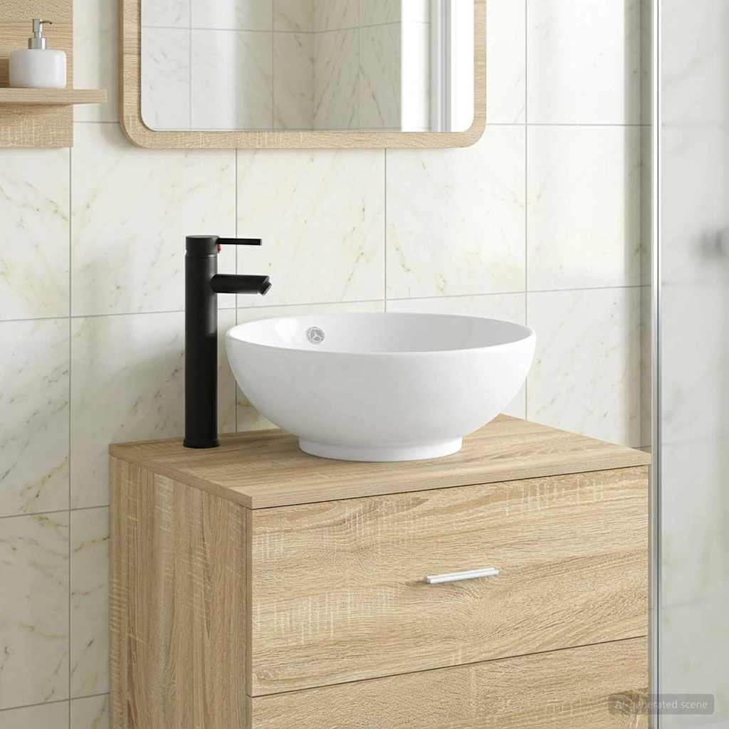 vidaXL Bathroom Sink Chrome 32 x 32 x 13 cm Metal