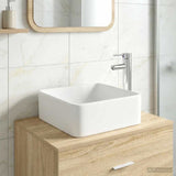 vidaXL Bathroom Sink Chrome 40.5 x 30.5 x 13 cm Metal