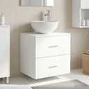 vidaXL Wandgemonteerde Waskom Vanity Wit 49,5 x 35 x 63 cm