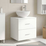 vidaXL Wandgemonteerde Waskom Vanity Wit 49,5 x 35 x 63 cm