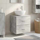 vidaXL Wandgemonteerde Waskom Vanity Wit 49,5 x 35 x 63 cm