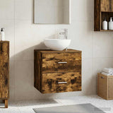 vidaXL Wandgemonteerde Waskom Vanity Wit 49,5 x 35 x 63 cm