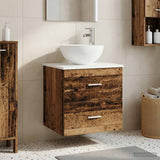 vidaXL Wandgemonteerde Waskom Vanity Wit 49,5 x 35 x 63 cm
