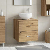 vidaXL Wandgemonteerde Waskom Vanity Wit 49,5 x 35 x 63 cm