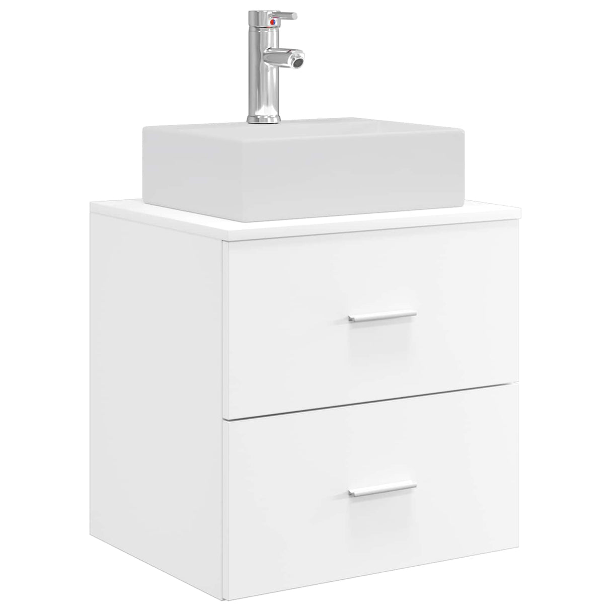 vidaXL Wall-Mounted Furniture Washbasin White 49.5 x 41 x 62.5 cm
