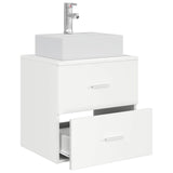 vidaXL Wall-Mounted Furniture Washbasin White 49.5 x 41 x 62.5 cm