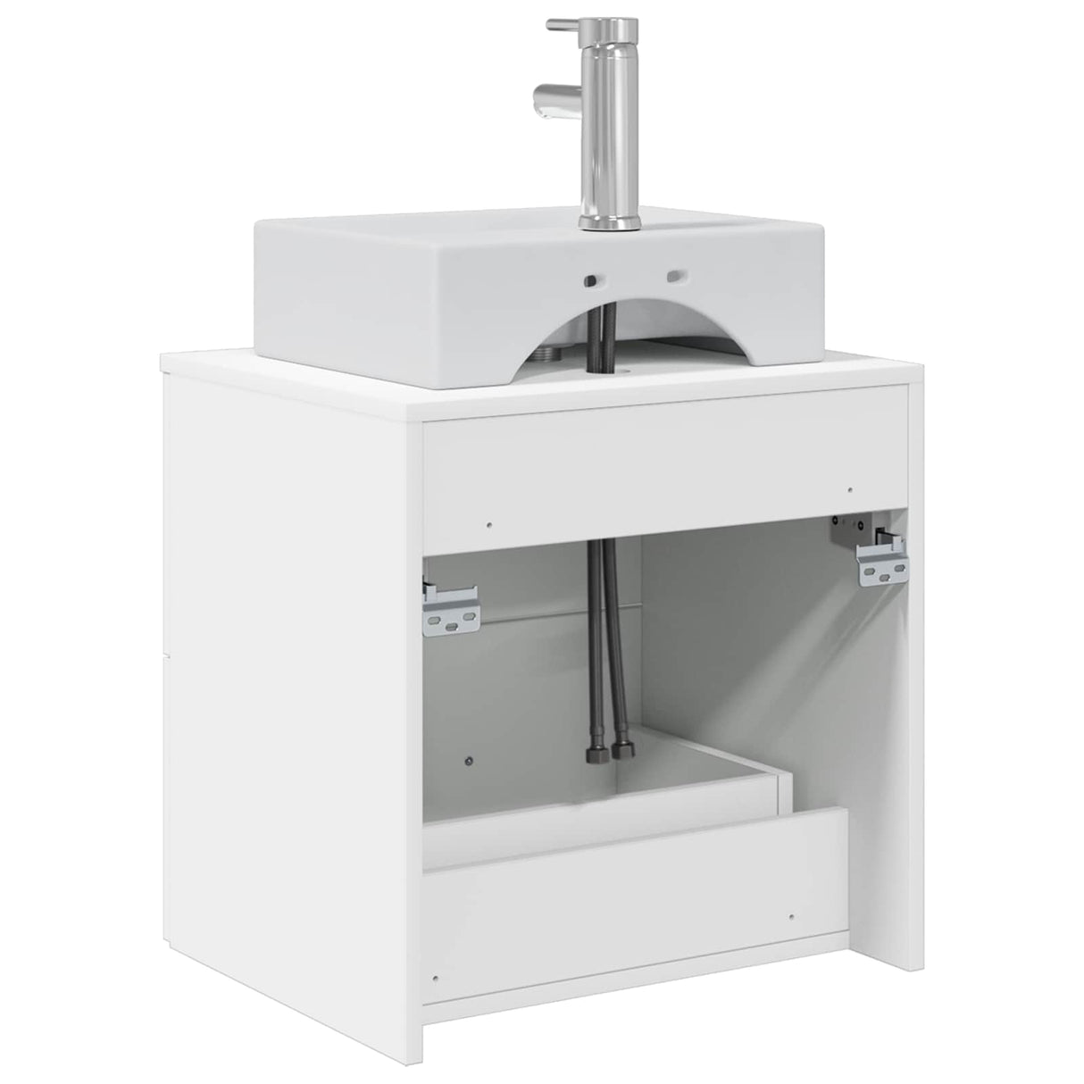 vidaXL Wall-Mounted Furniture Washbasin White 49.5 x 41 x 62.5 cm