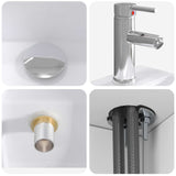 vidaXL Wall-Mounted Furniture Washbasin White 49.5 x 41 x 62.5 cm