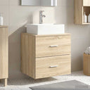 vidaXL Wall-Mounted Furniture Washbasin White 49.5 x 41 x 62.5 cm