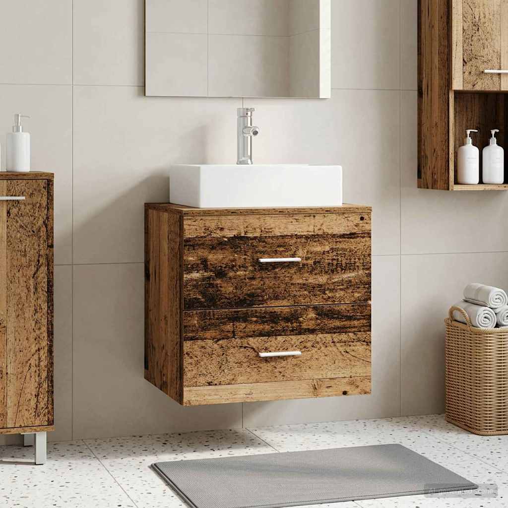 vidaXL Wall-Mounted Furniture Washbasin White 49.5 x 41 x 62.5 cm