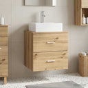 vidaXL Wall-Mounted Furniture Washbasin White 49.5 x 41 x 62.5 cm
