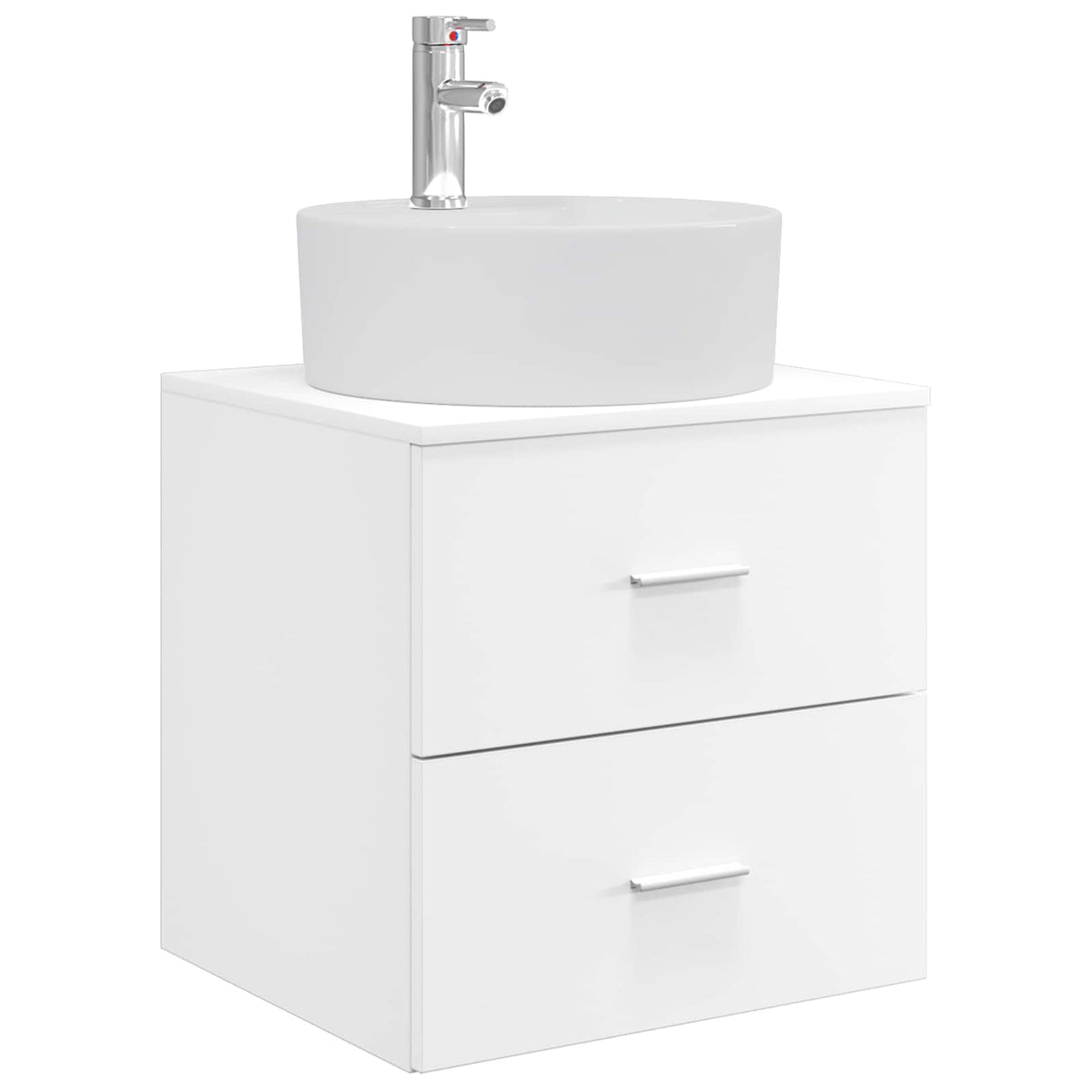 vidaXL Wall-mounted Basin from a Cabinet White 49.5 x 44.5 x 65 cm
