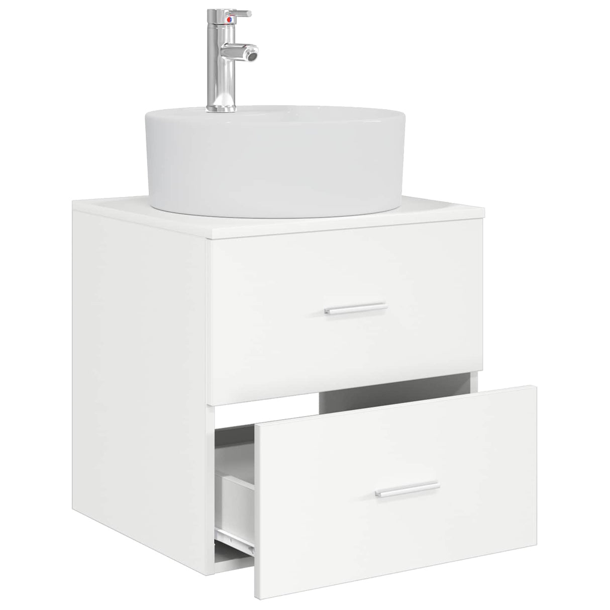 vidaXL Wall-mounted Basin from a Cabinet White 49.5 x 44.5 x 65 cm