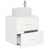 vidaXL Wandgemonteerde wastafel van een meubel Wit 49,5 x 44,5 x 66 cm