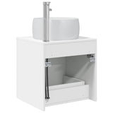 vidaXL Wandgemonteerde wastafel van een meubel Wit 49,5 x 44,5 x 66 cm