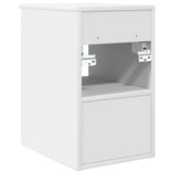 vidaXL Badkamerkast Tussenin Wit 30 x 35 x 50 cm Bewerkt hout