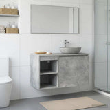 vidaXL Badkamerkast Tussenin Wit 30 x 35 x 50 cm Bewerkt hout