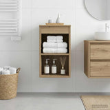 vidaXL Badkamerkast Tussenin Wit 30 x 35 x 50 cm Bewerkt hout