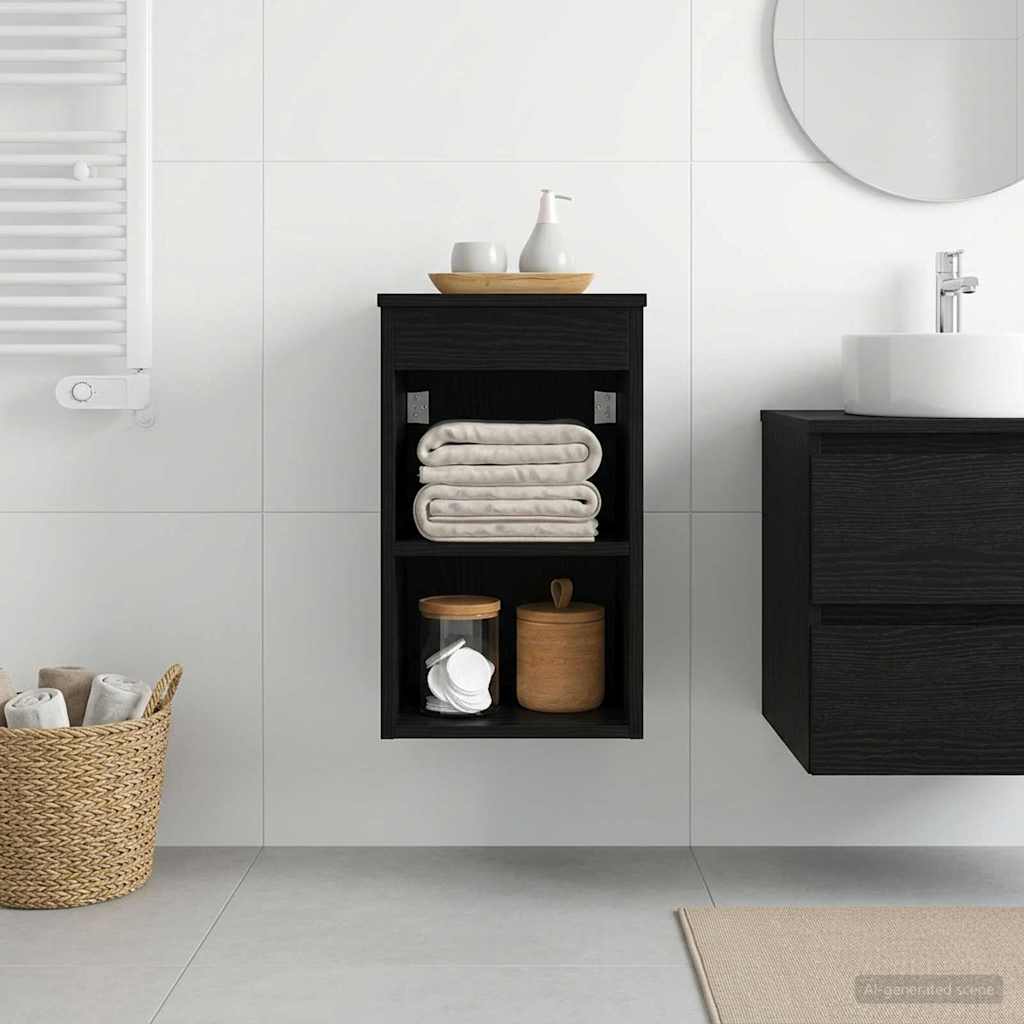 vidaXL Badkamerkast Tussenin Wit 30 x 35 x 50 cm Bewerkt hout