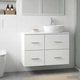 vidaXL Bathroom Cabinet Mid-level White 30 x 35 x 50 cm Engineered Wood