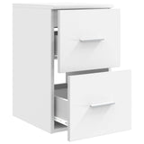 vidaXL Bathroom Cabinet Mid-level White 30 x 35 x 50 cm Engineered Wood