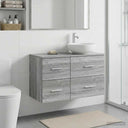 vidaXL Bathroom Cabinet Mid-level White 30 x 35 x 50 cm Engineered Wood