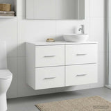 vidaXL Bathroom Cabinet Mid-level White 30 x 35 x 50 cm Engineered Wood