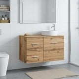 vidaXL Bathroom Cabinet Mid-level White 30 x 35 x 50 cm Engineered Wood