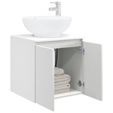 vidaXL Wandgemonteerde wastafel van een meubel Wit 49,5 x 44,5 x 65 cm