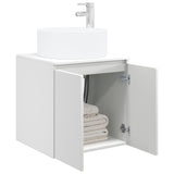 vidaXL Wandgemonteerde wastafelmeubel Wit 49,5 x 44,5 x 65,5 cm