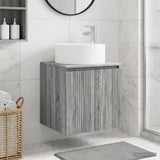 vidaXL Wandgemonteerde wastafelmeubel Wit 49,5 x 44,5 x 65,5 cm