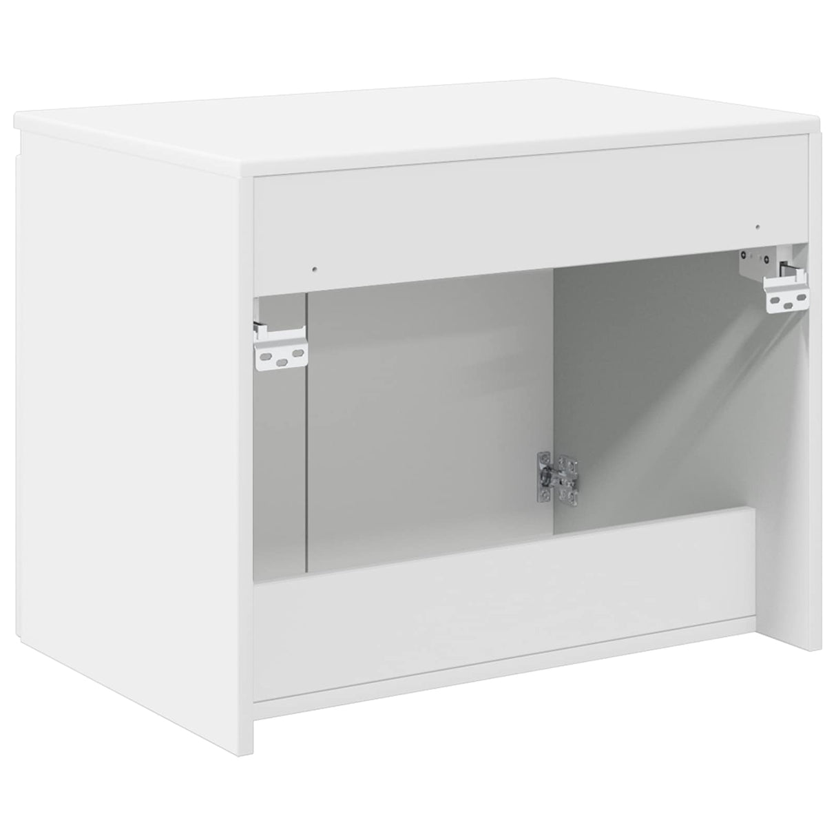 vidaXL Wandgemonteerde Badkamerkast Wit 62,5 x 44,5 x 50 cm