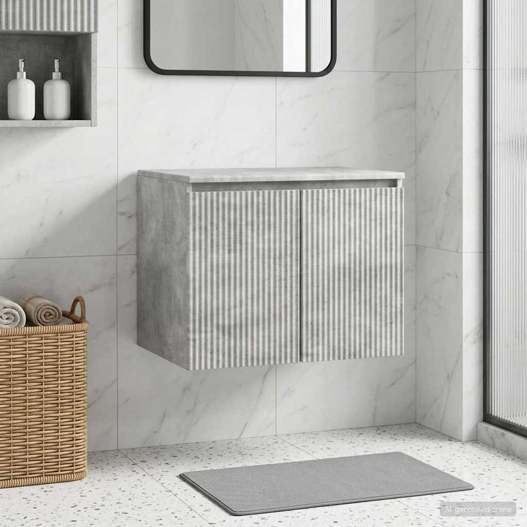 vidaXL Wandgemonteerde Badkamerkast Wit 62,5 x 44,5 x 50 cm