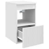 vidaXL Badkamerkast Wit 30 x 35 x 50 cm Bewerkt hout