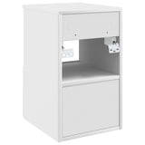 vidaXL Badkamerkast Wit 30 x 35 x 50 cm Bewerkt hout