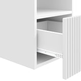 vidaXL Badkamerkast Wit 30 x 35 x 50 cm Bewerkt hout