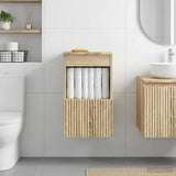 vidaXL Badkamerkast Wit 30 x 35 x 50 cm Bewerkt hout
