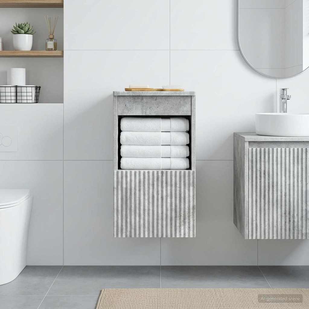 vidaXL Badkamerkast Wit 30 x 35 x 50 cm Bewerkt hout
